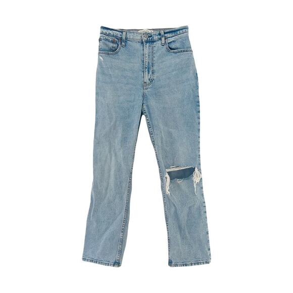 Abercrombie & Fitch Denim - Abercrombie & Fitch Distressed Straight Leg Jeans Sz 27